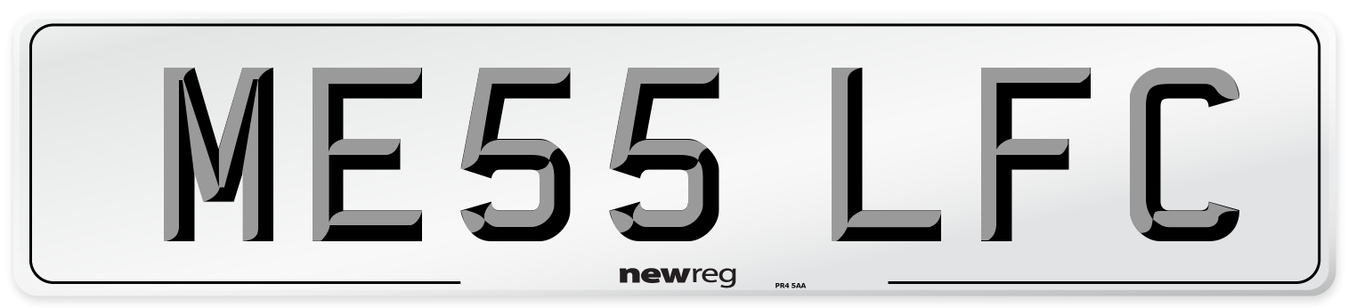 ME55 LFC Number Plate from New Reg